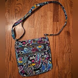 Vera Bradley Disney Triple Zip Crossbody Purse EUC